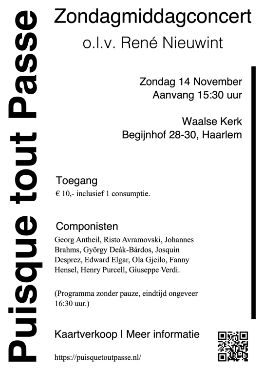 Affiche concert 14 november 2021 Affiche concert 14 november 2021